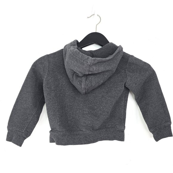 POlo Ralph Lauren Dark Gray Logo Full Zip Fleece Lined Hoodie Sweater - Picture 6 of 8